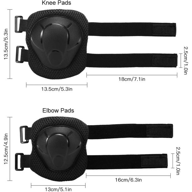 Conjunto protector de rodillas y muñecas para mayor seguridad
