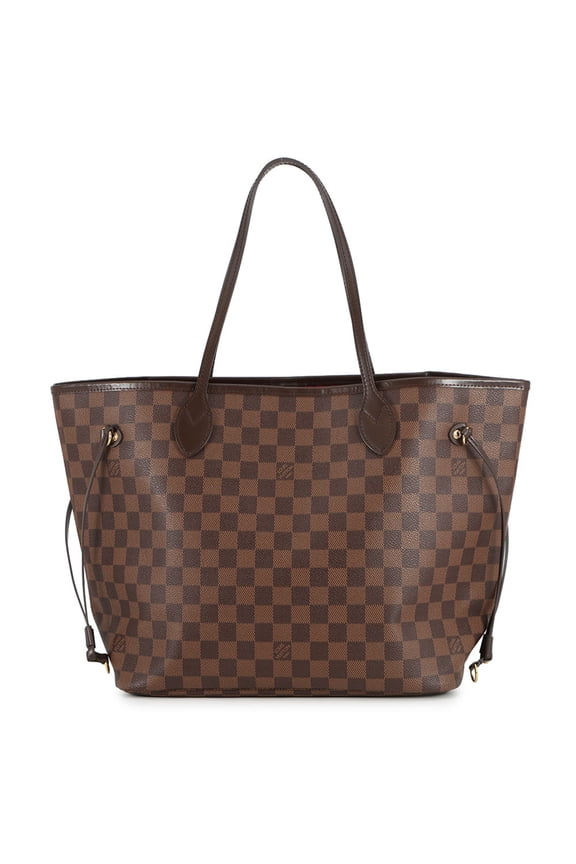 Pre-Owned Louis Vuitton Damier Ebene Neverfull MM Tote Bag N41358 LOUIS VUITTON