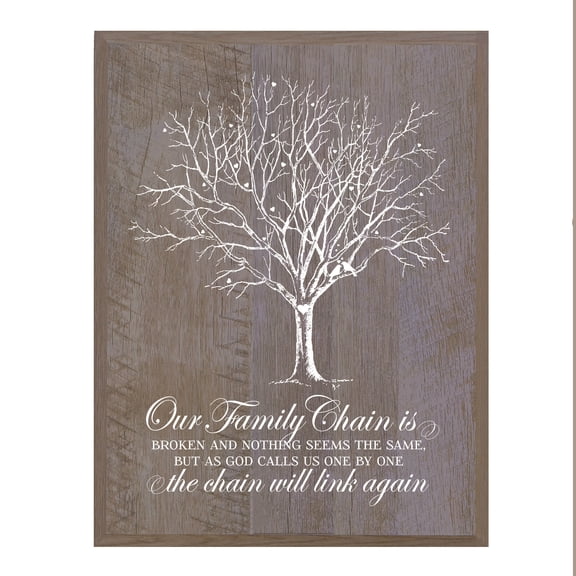 LifeSong Milestones Memorial Sympathy Plaque - Our Family Chain