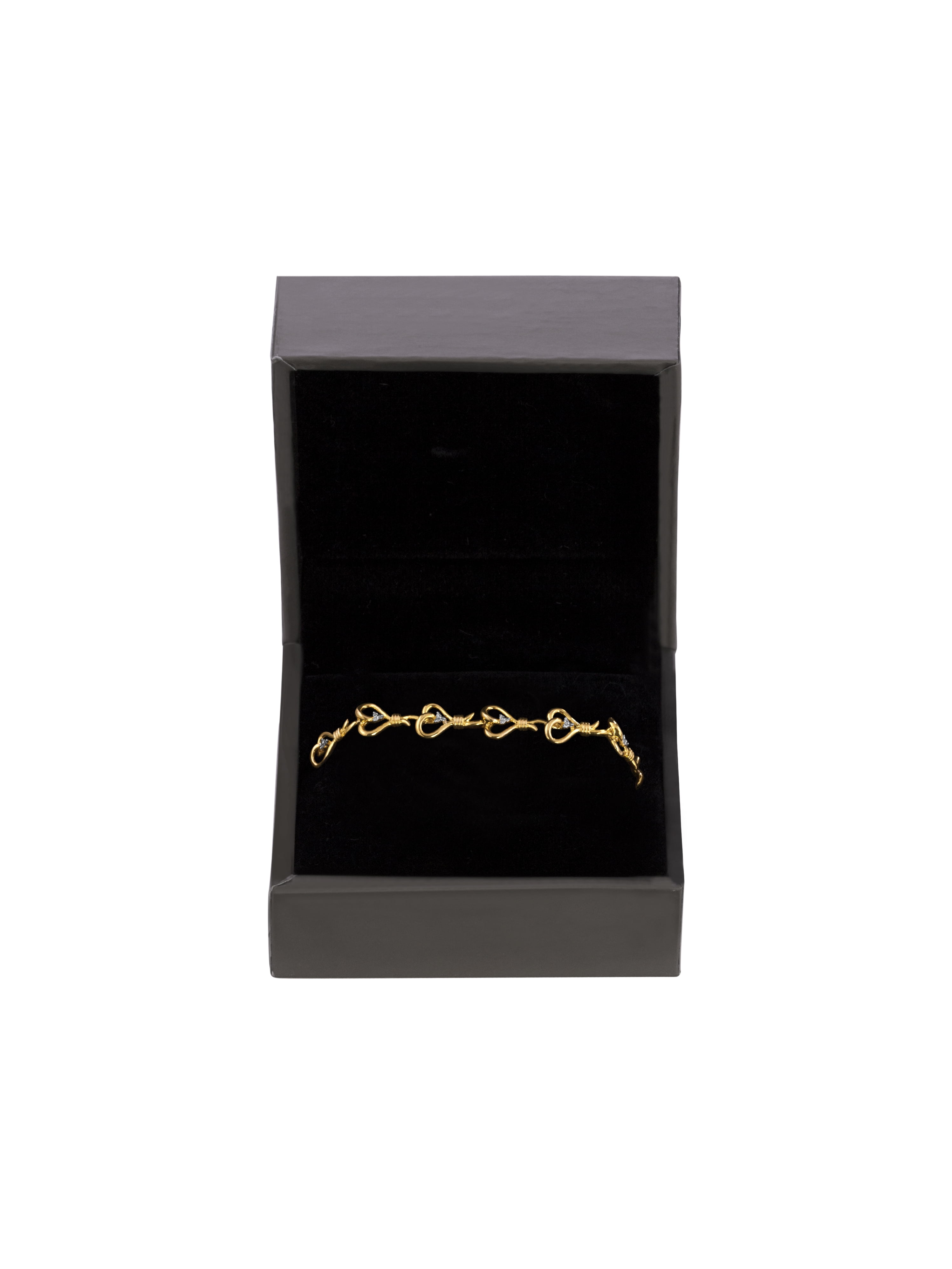 Brilliance Fine Jewelry 14kt Yellow Gold over Sterling Silver 1/10 Carat T.W. Diamond Bracelet, 7.5