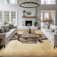 thumbnail image 3 of Large Area Rugs for Living Room Bedroom, Vintage Anchor Nautical 8'x10' Rug Washable Carpet Runner Indoor Outdoor, Coastal Compass Brown Non Slip Floor Mats Rug for Kitchen, Patio, 3 of 8