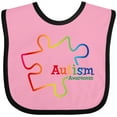 thumbnail image 3 of Inktastic Rainbow Gradient Autism Boys or Girls Baby Bib, 3 of 4