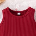 thumbnail image 4 of Hiiyo Infant Girls Summer Clothes Set Ribbed Tank Top and Bow Shorts Outfits for Kids, 4 of 6