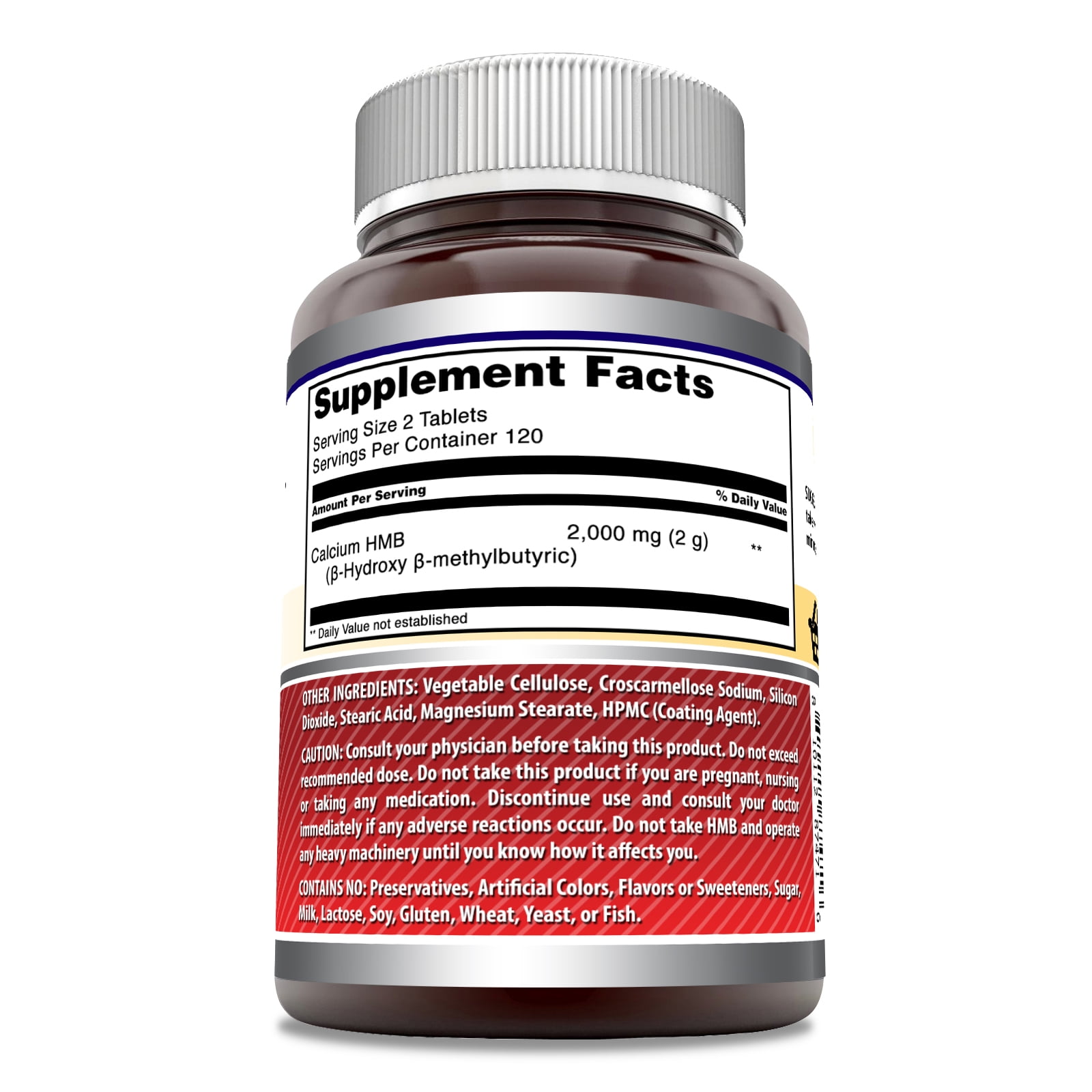 Amazing Formulas HMB 2000mg per Serving 240 Tablets Supplement | Non-GMO | Gluten Free | Made in USA