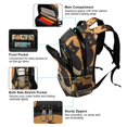 thumbnail image 5 of FORMRS Unisex Backpack Elementary School Travel Bookbag with Reflective Stripes, Orange Halloween Cat, 5 of 7