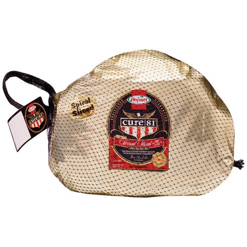 Hormel Cure 81 BoneIn Spiral Sliced Ham, 3.5 15 lbs