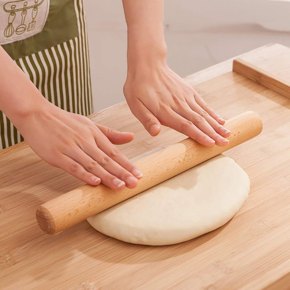 Natural Wood Wooden Rolling Pin Large and Small Pastry Chapati Cooking Baking 