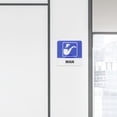 thumbnail image 4 of Mobutofu 2Pcs Blue Acrylic Toilet Sign Identification for Restaurant Home Church, 4 of 4