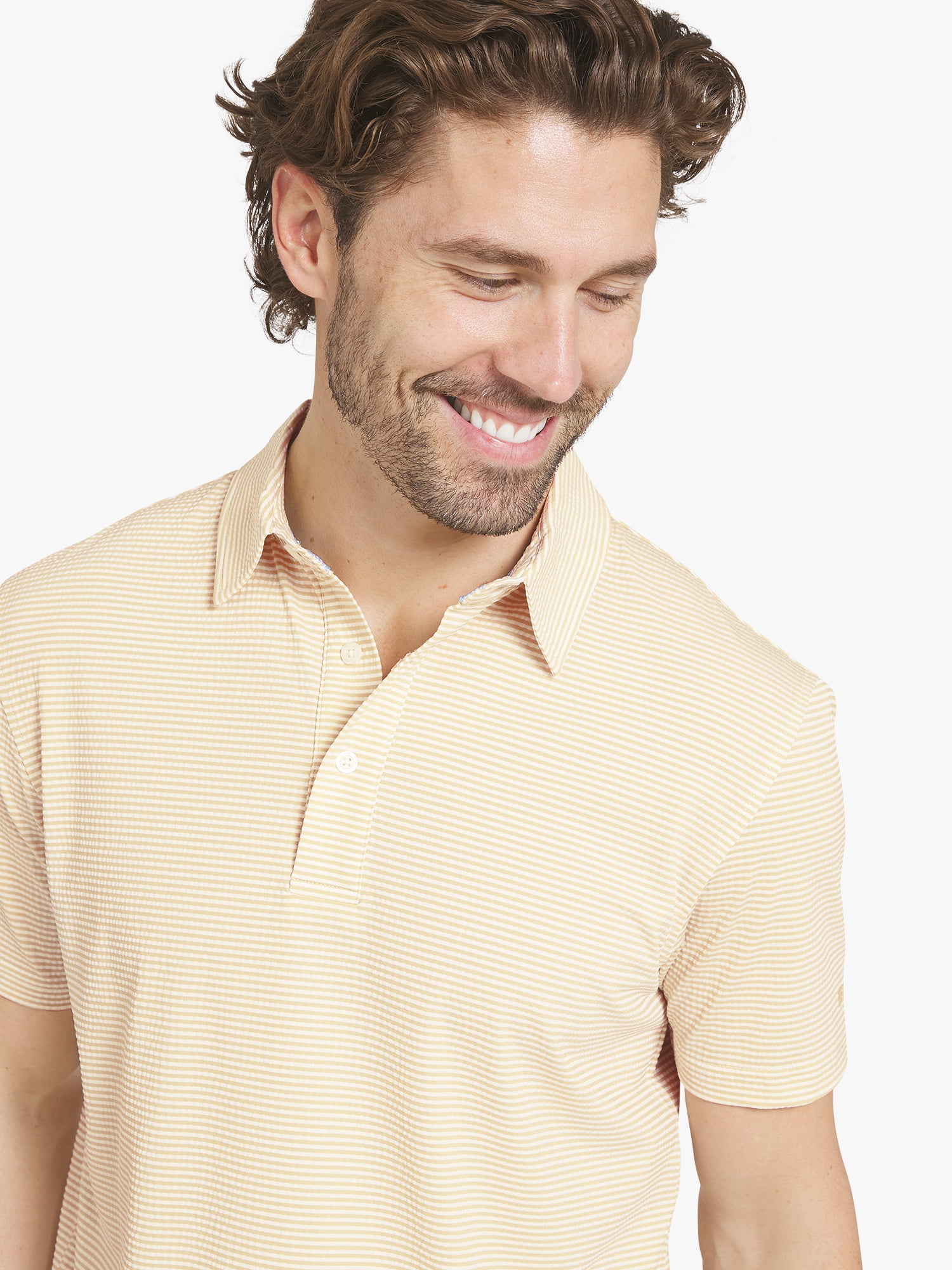 Chaps Men's Knit Seersucker Performance Polo, Sizes S - 2XL