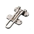 thumbnail image 1 of Door Latch Travel Portable Lock Safety Buckle Locking Tool Buckle Punching Household Zinc Alloy Keyless Bathroom Hasp Drawer Cabinet Replacement Steel Color, 1 of 9