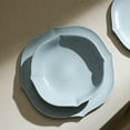 thumbnail image 3 of Stone Lain Baskerville 12-Piece Dinnerware Set Stoneware, Light Blue, 3 of 6