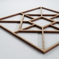 thumbnail image 5 of Ekena Millwork 7 3/8"W x 7 3/8"H x 1/4"T Extra Small Jamestown Decorative Fretwork Wood Wall Panels, Red Oak, 5 of 18