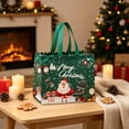 thumbnail image 4 of 2 Pack Extra Large Christmas Gift Bags, Non-Woven Tote Bags with Handles, Reusable Holiday Shopping and Gift Packaging Bags, Green, 4 of 7
