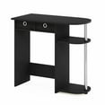 thumbnail image 3 of Furinno Go Green Home Laptop Notebook Computer Desk/Table, Americano/Stainless Steel, 3 of 7
