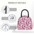 thumbnail image 4 of Yiaed Tulips Flowers Print Lunch Bag Adult Insulated Lunch Box, Leakproof Cooler Food Lunch Containers Reusable High Capacity Lunch Tote Bags-One Size, 4 of 6