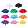 thumbnail image 3 of hejhncii Plastic Hand Held Folding Fan Chinese Kung Fu Hand Fan Decorative Folding Fan, 3 of 12