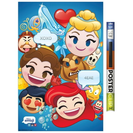Disney Emoji - Disney Princess Wall Poster, 22.375" x 34"
