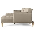 thumbnail image 4 of Sala Modular Doble Chaise Makora Boyd con Memory Foam y Respaldo Ajustable Lino Arena, 4 of 8