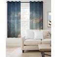 thumbnail image 2 of Retro Bird Silhouette Blackout Curtains for Bedroom/Living Room, Thermal Insulated Kitchen Curtains, Modern Vintage Sunset Scenery Grommet Darkening Window Treatment Drapes 52"x72"x2, 2 of 8