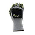 thumbnail image 2 of 10-Pack of Cordova 7736S OGRE-CR 13-Gauge, Salt & Pepper HPPE Shell Work Gloves, TPR Protectors, Gray Polyurethane Palm Coating, ANSI Cut Level A2, Small, 2 of 5