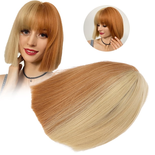 Peluca Sintética de Pelo Liso Marrón Oscuro para Mujer, Pelucas de Moda para Fiesta de Halloween Cosplay