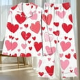 thumbnail image 2 of Jamicy Womens Loungewear Valentine's Day Silky Pajamas Floral Print Satin Pajama Set Long Sleeve Button Up Soft Sleepwear Cute Pj Sets, 2 of 7