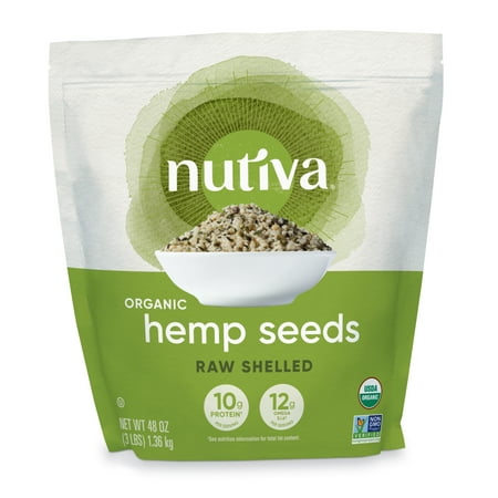 Nutiva Organic Raw Shelled Hemp Seeds, 3.0 Lb, 45 Servings