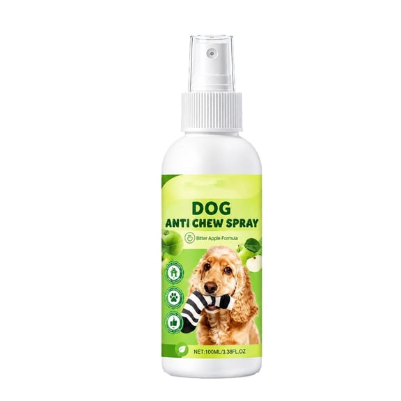 Dog, No Chew for Dogs with Bitter Apple Taste, Dog Training Tool to Guide Puppy Proper Chewing Habits, Shoe and Furniture Protection Pet, Gentle Non-Irritating 100Ml 6X2 Inch