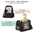 thumbnail image 3 of Halloween Spider Web Premium 900D Oxford Fabric Pet Carrier - Stylish & Durable Pet Bag for Small Dogs & Cats - Spacious 17x10x11.8 in with Sherpa Base & Nylon Webbing, 3 of 7