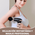 thumbnail image 5 of Pistola De Masaje Fascial Con 8 Boquillas Y 6 Velocidades NEGRO LINEAS DORADAS, 5 of 5