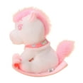 thumbnail image 2 of 2026 Year of the Horse Electrical Rocking Horse Doll - Pink Auto-Rocking Plush Toy, Soft Polyester Fiber Christmas Gift for Kids, Compact Desk Shelf Decor for Home Office, 2 of 6