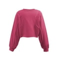 thumbnail image 2 of FIOPHY Womens Oversized Cropped Sweatshirts Crew Neck Long Sleeve Pullover Sweatshirt Casual Fall Tops, 2 of 6