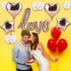 thumbnail image 4 of Globos de papel de aluminio con letras de amor, decoración para fiesta, boda, día de San Valentín (juego de banderas de extracción), 4 of 8
