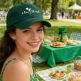 thumbnail image 6 of St. Patrick's Day Hat for Men Women, Funny Adjustable Embroidered Irish Green Leaf Luck Baseball Cap, 6 of 6