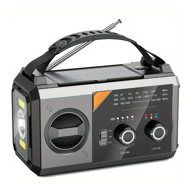 Yingyy Fast Charging Power Bank Radio With AM Flashlight: Illuminate your surroundings FM Weather Forecast Function