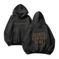 thumbnail image 2 of TIANZEN Womens Casual Long Sleeve Graphic Tee Shirts Hooded Sweatshirts Pullover Tops For Women Tunic Jacket, 2 of 6