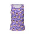 thumbnail image 3 of Picia Pugs and Flowers Pattern Women's Workout Tank Top,Breathable Activewear,Slim Fit Athletic Top,Versatile Workout Moisture-wicking top-XX-Large, 3 of 9