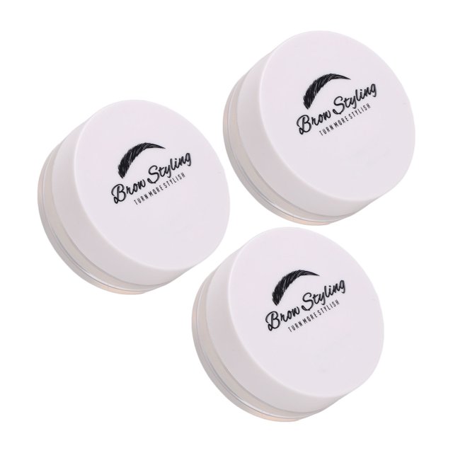 Jabón para Cejas ANGGREK Sujeción Duradera 3 Piezas Resistente Al Sudor Con 3 Brochas para Maquillaje