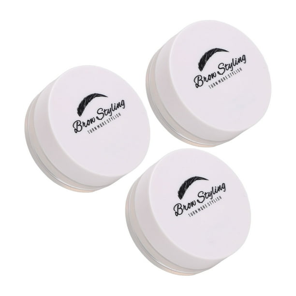 Jabón de Cejas, 3pcs No Grasiento de Jabón Liviano Duradero de suelos con Cepillo de 3 piezas para maquillaje