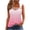 tank tops for women plus size-Pink, variant on Homenesgenics Tank Tops for Women under $5 Women's Printed Camisole Sleeveless T-shirt Loose Tank Top Pink XXL