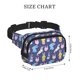 thumbnail image 4 of Balery Cartoon Rabbit Mochila Cinturón para Mujeres y Hombres, Bolsa de Cintura Impermeable de Doble Capa con Correa, 4 of 9