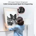 thumbnail image 2 of Laser Falcon Grabadora Láser 10W, Máquina Cortadora de Grabado para Madera, Diseño de Interruptor de Límite, 400x415mm,Creality CR Qukaim Creality CR-Laser Falcon 10W, 2 of 6