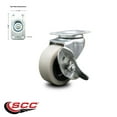 thumbnail image 2 of 2 Inch Thermoplastic Rubber Wheel Top Plate Swivel Caster with Brake SCC, 2 of 2
