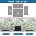 thumbnail image 6 of Xixirimido Hibiscus Floral Green Pattern Stretch Recliner Slipcovers Printed Sofa Cover 4-Piece Lazy Boy Chair Covers Recliner Chair Cover with Side Pockets Furniture Protector for Living Room, 6 of 8