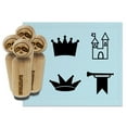 thumbnail image 1 of Castle King Queen Crown Trumpet Royal Jester Rubber Stamp Set for Scrapbooking Crafting Stamping - Mini 1/2 Inch, 1 of 7