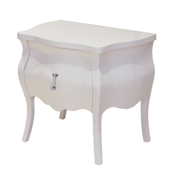 Homeroots Office Modern Bombay Shape Nightstand Walmart Com Walmart Com