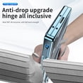 thumbnail image 7 of ELEHOLD for Samsung Galaxy Z Fold 7 Case, Ultra Slim Clear Plating Hinge Protection Pen Holder Kickstand Full Body Phone Case with Screen Protector for Samsung Galaxy Z Fold 7,Blue, 7 of 7