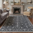 thumbnail image 3 of MASIIS 5X7 Vintage Area Rugs Machine Washable Rugs for Living Room, Non Slip Flat Pile Rug with Rubber Backing, Boho Rug for Entryway Bedroom Dining Room Home Office, 3 of 3