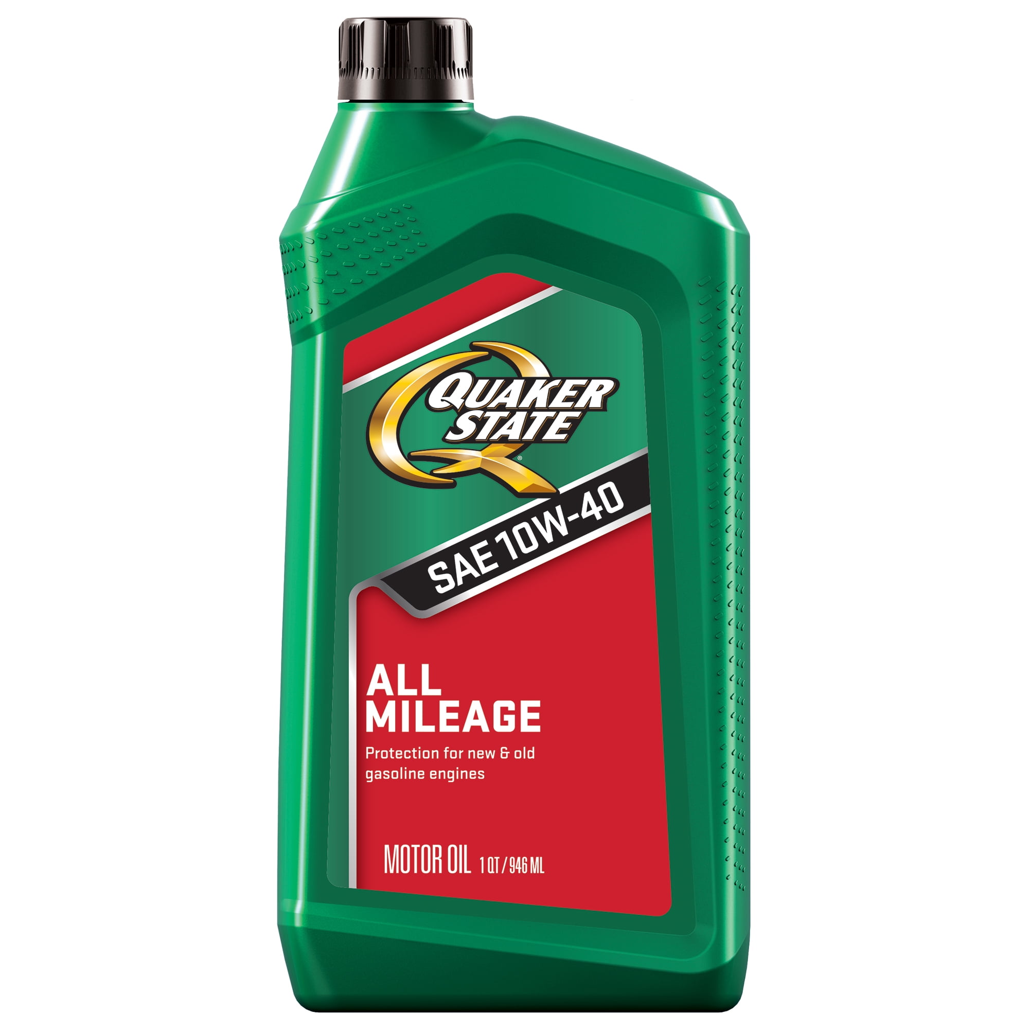 (3 pack) Quaker State All Mileage 10W-40 Motor Oil, 1 Quart