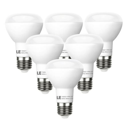 Le 6 Pack Br20 Led Light Bulbs Dimmable 45w Incandescent Le 6 Pack Br20 Led Light Bulbs Dimmable 45w Incandescent Equivalent 8w